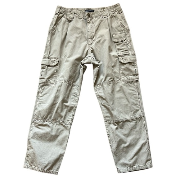 5.11 Tactical Regular Fit Cargo Pants Khaki Reinforced Utility Work #74251 34x30 - Picture 1 of 16